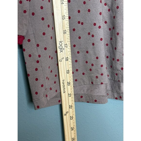 Hanna Andersson Girls5 / 110 cm Cranberry Set Dot LS Dress - Picture 7 of 11